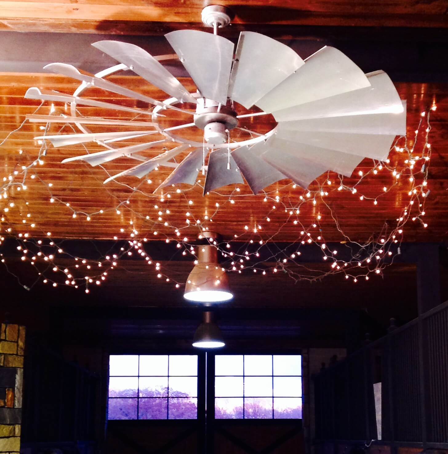 Handcrafted Windmill Ceiling Fans with custom finishes Horse Expo USA